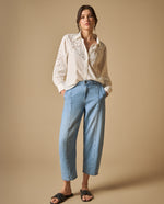 Pantalón denim wide leg cropped para mujer - Azul 34_671H033_AZU174027_0