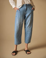 Pantalón denim wide leg cropped para mujer - Azul 34_671H033_AZU174027_3