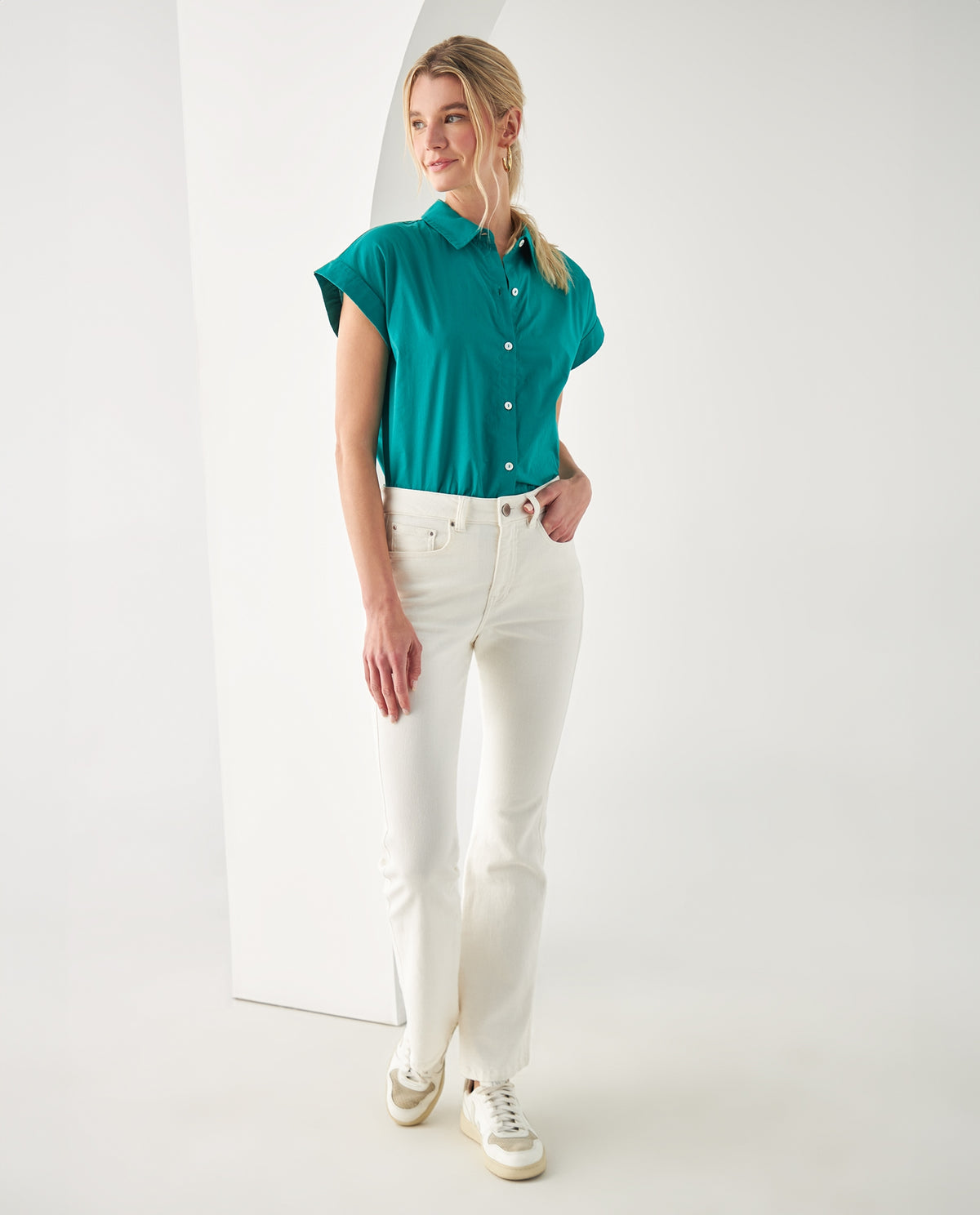 Jean BootCut tono claro para mujer - Crudo 34_672F017_CRU120105_0