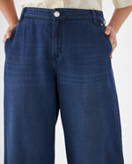 Jean Wide Leg pretina elástica posterior para mujer - Azul 34_679F021_AZU193933_5