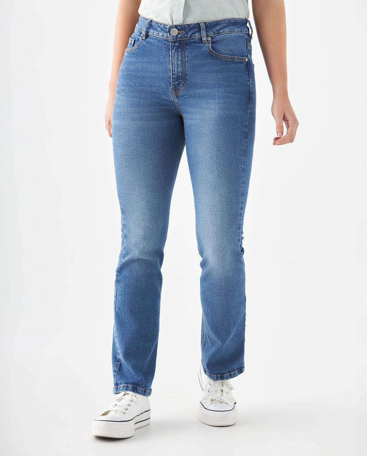Jean Boot Cut cinco bolsillos para mujer - Azul 34_679F023_AZU174027_3