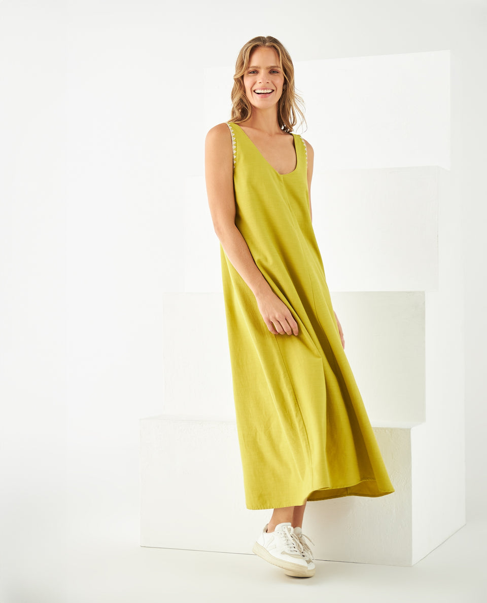 Vestido manga sisa para mujer - Verde 34_691F006_VER160541_4