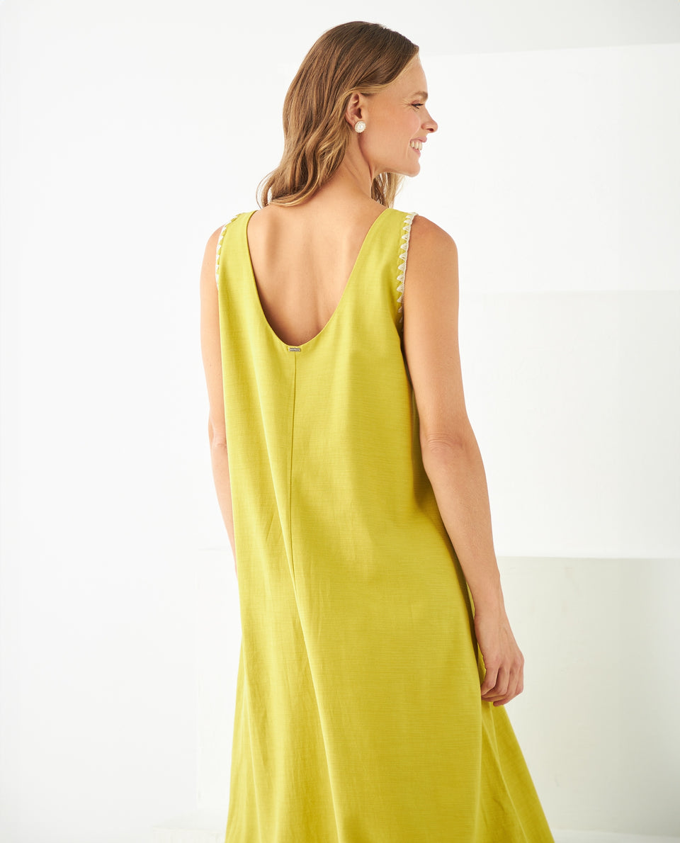 Vestido manga sisa para mujer - Verde 34_691F006_VER160541_7