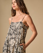 Vestido midi con tirantes y cinturón para mujer - Crudo 34_691H003_CRU130905_4