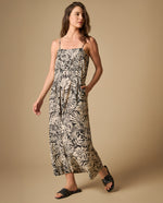 Vestido midi con tirantes y cinturón para mujer - Crudo 34_691H003_CRU130905_5