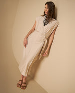 Vestido Camisero con Cinturón Ajustable - Crudo 34_691H040_CRU130000_0