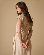 Vestido Camisero con Cinturón Ajustable - Crudo 34_691H040_CRU130000_6