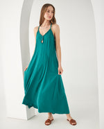 Vestido con escote V para mujer - Verde 34_692F005_VER185338_0
