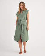 Vestido manga sisa para mujer - Verde 34_699F000_VER176212_0