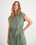 Vestido manga sisa para mujer - Verde 34_699F000_VER176212_3