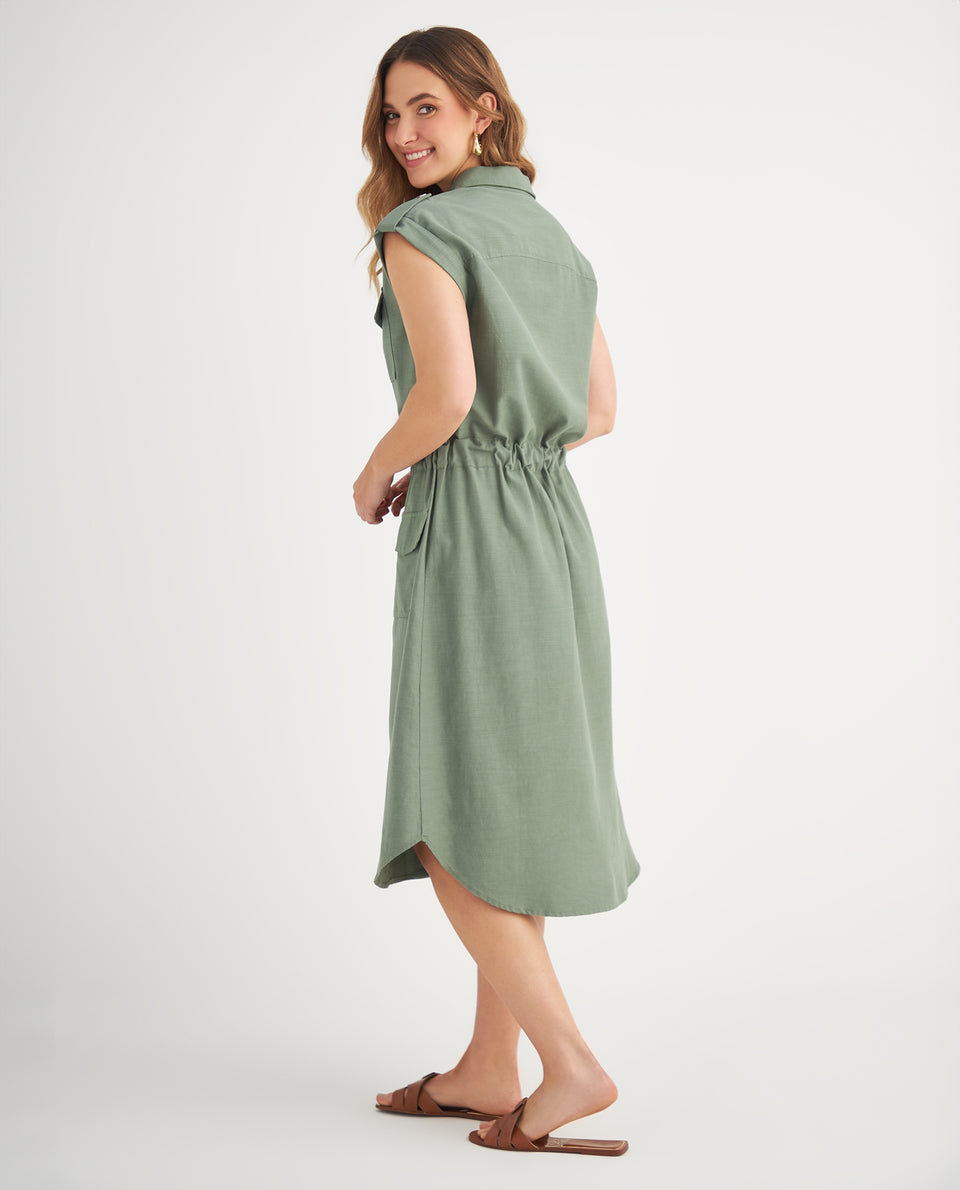 Vestido manga sisa para mujer - Verde 34_699F000_VER176212_4