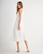 Vestido con falda plisada para mujer - Crudo 34_699F004_CRU110602_4