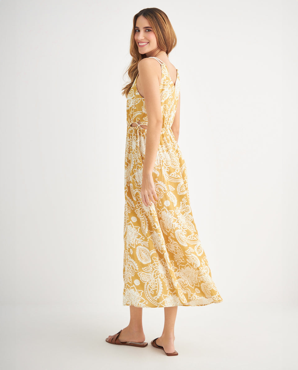 Vestido con detalles cut out para mujer - Amarillo 34_699F008_AMA160952_4