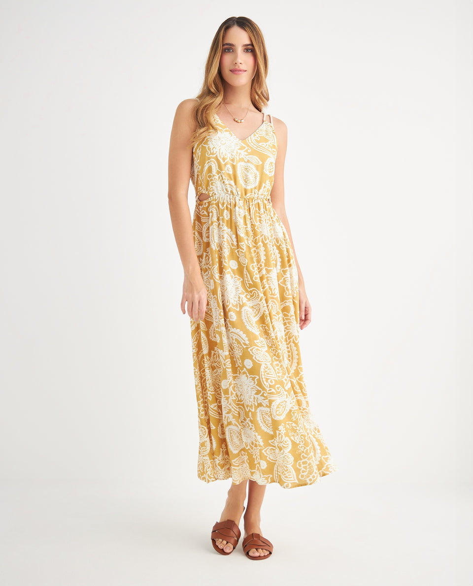 Vestido con detalles cut out para mujer - Amarillo 34_699F008_AMA160952_5