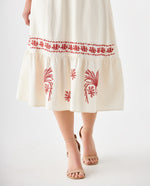 Vestido con escote en V para mujer - Crudo 34_699F020_CRU110602_5