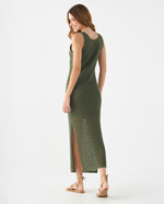 Vestido largo tejido para mujer - Verde 34_699F100_VER165820_4