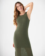 Vestido largo tejido para mujer - Verde 34_699F100_VER165820_7