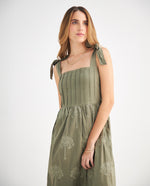 Vestido con detalles bordados para mujer - Verde 34_699F101_VER114804_3